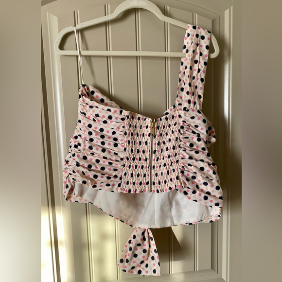 Anthropologie Maeve Bow-Tie One Shoulder Tank Top - Picture 5 of 10